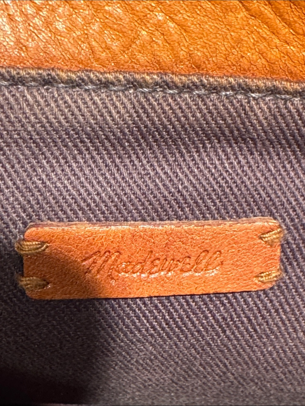 Madewell Cognac Leather Tote with Adjustable Strap - Picture 5 of 11